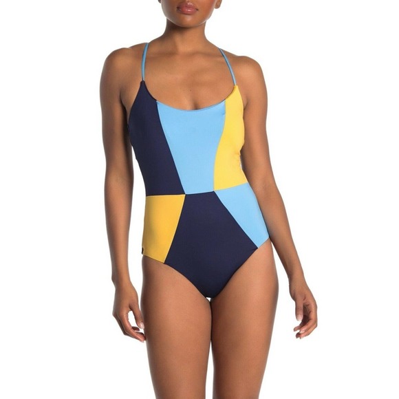 Mossimo Block Party Colorblock One-Piece Swimsuit